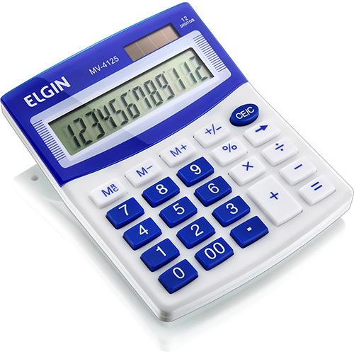 Calculadora 12 dígitos Azul Elgin MV4125