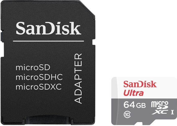 Cartão de Memória Micro SD 64GB Ultra Speed 80MB/S 533X - Sandisk