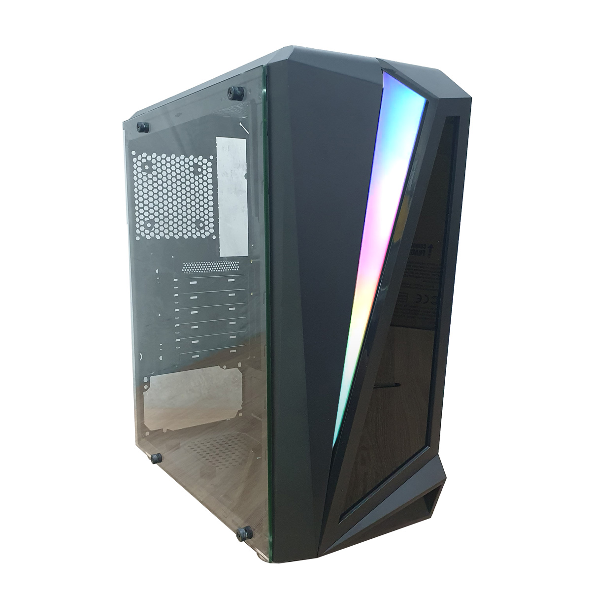 Gabinete Para PC GAMER com LED RGB BLACK HAWK CG-05QI K-MEX                                                                                       
