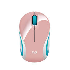 Mini Mouse Sem Fio Wireless M187 Rosa Logitech