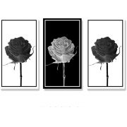 Adesivo Decorativo para Parede - Flores - Rosa Monocromática Ref. 01