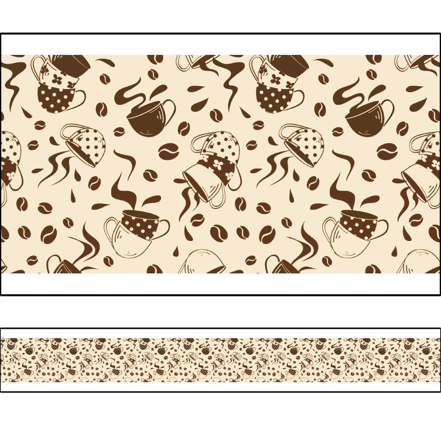 Adesivo Borda Decorativa faixa para Cozinha - Diversos Modelos 100 x 10 cm