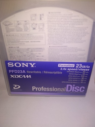 Disco Optico Sony Pfd-23a Xdcam 23gb Profissional