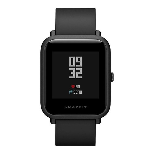 Smartwatch Amazfit Basic Bip Lite 1.28" caixa de policarbonato preta pulseira preta de silicone A1915