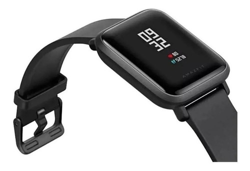 Smartwatch Amazfit Basic Bip Lite 1.28" caixa de policarbonato preta pulseira preta de silicone A1915