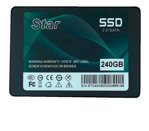 Ssd 240gb SATA 3 2,5" Disco Sólido Interno Notebook E Desktop