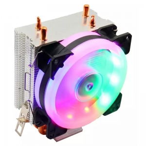 COOLER AIR GAMER LEDS RGB PARA INTEL OU AMD TDP 115W CP-H2200 EXBOM - Foto 1