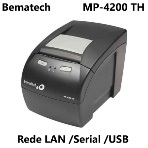 IMPRESSORA TÉRMICA CUPOM FISCAL USB /SERIAL /REDE LAN CORTE AUTOMÁTICO MP-4200 BEMATECH