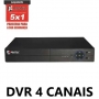 KIT - DVR 4 CANAIS JL PROTEC +4 CAMERAS EXTERNAS BULLET +FONTE 12V 5A +CONECTORES