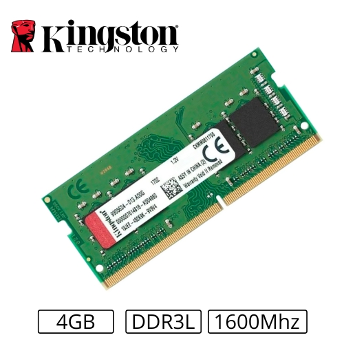 MEMORIA 4GB/DDR3L 1600MHZ NOTEBOOK CL11 PC3L-12800 KINGSTON