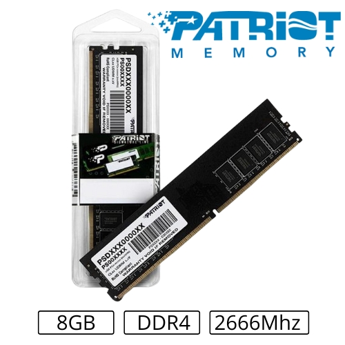 MEMORIA 8GB/DDR4 2666MHZ CL-19 PC4-21300 SIGNATURE PATRIOT