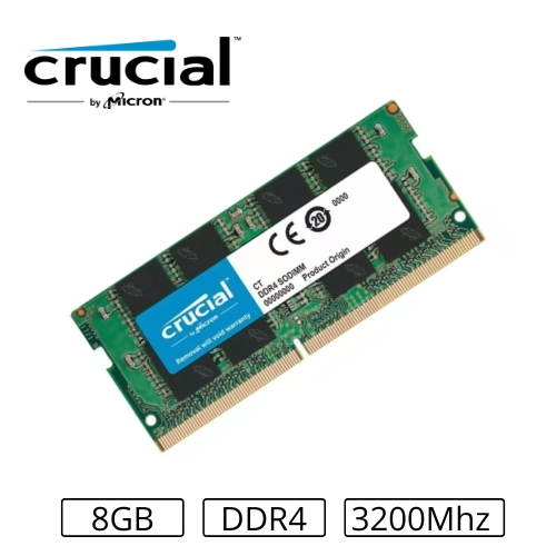 MEMORIA 8GB/DDR4 3200MHZ NOTEBOOK CL-22 PC4-25600 CRUCIAL - Foto 0