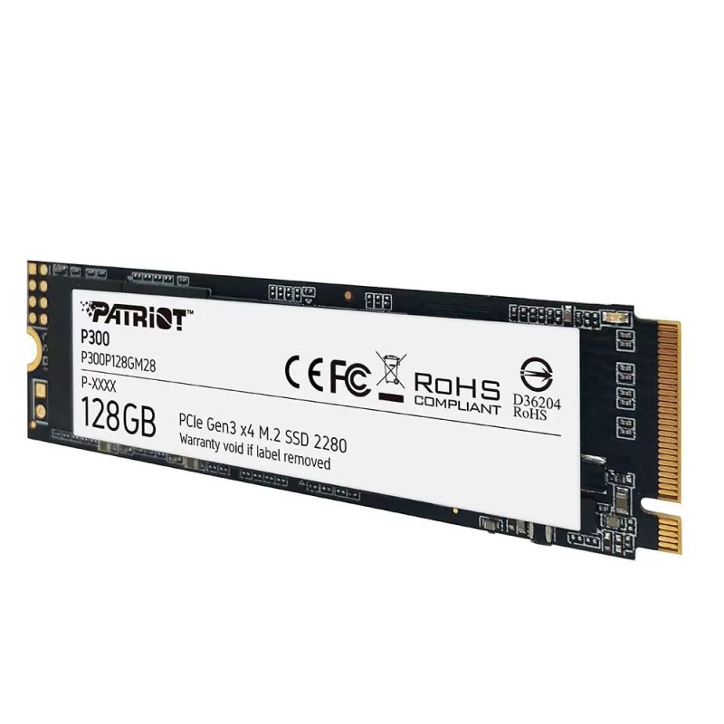 SSD 128GB M.2 NVMe 2.100MBPS PCIE 2280 P300P128GM28 PATRIOT - Foto 1