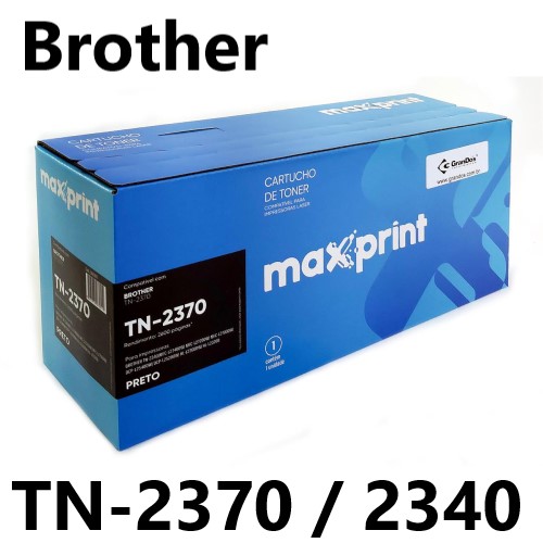 TONER COMPATIVEL BROTHER TN-2370 PRETO MAXPRINT