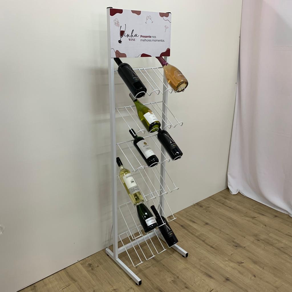 Expositor Para Garrafas de  Vinhos e Espumantes - REF. 1005013 - Maki