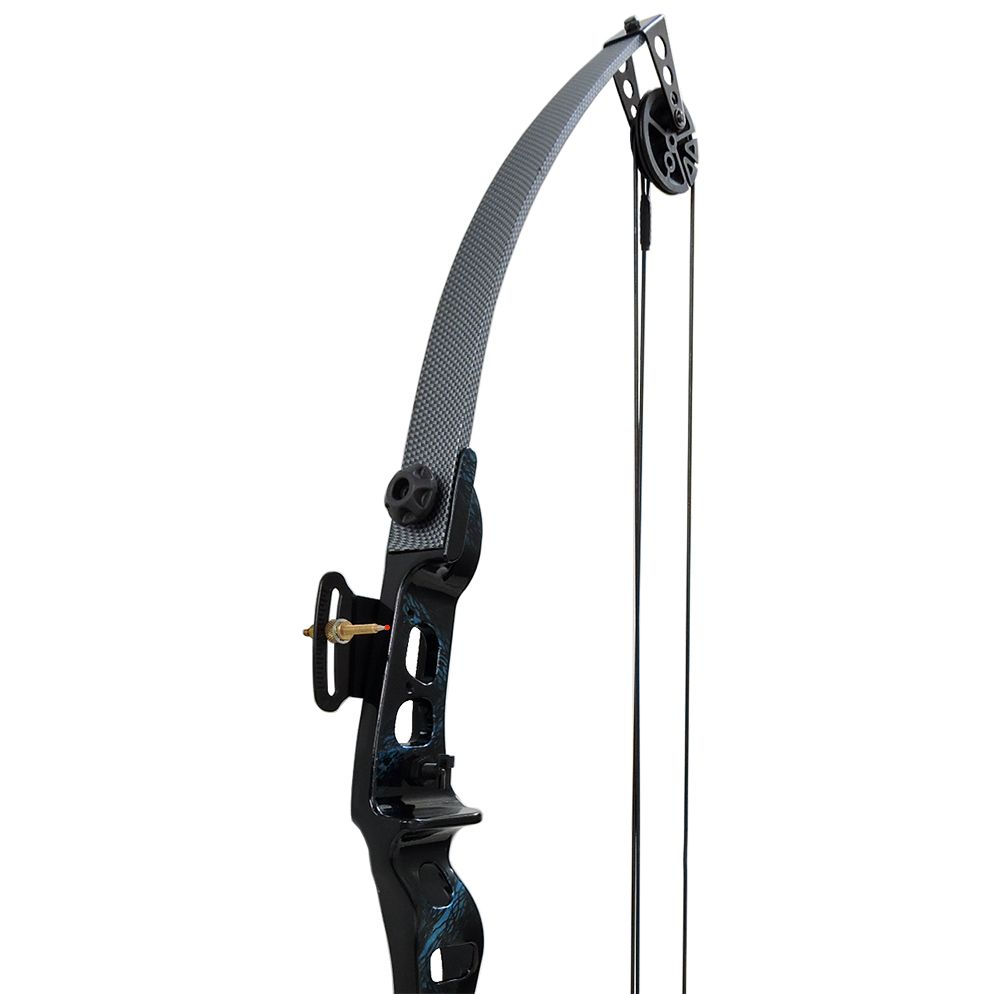 Arco e flecha Catfish Vixion Composto 25-35 LBS Carbon + Suporte RST-G pesca