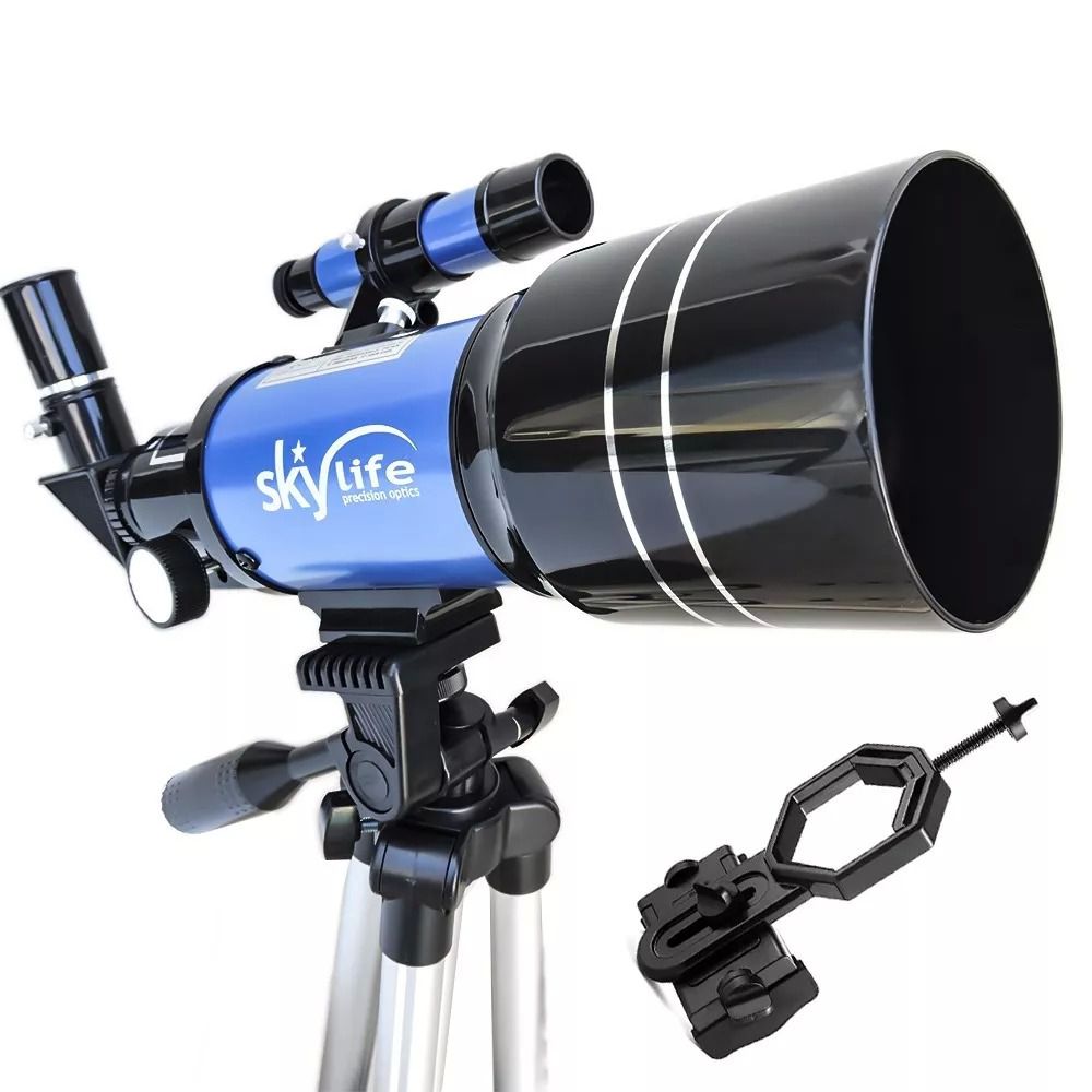 Telescópio Refrator SkyLife Tycho 70mm + Adaptador Celular Adtx