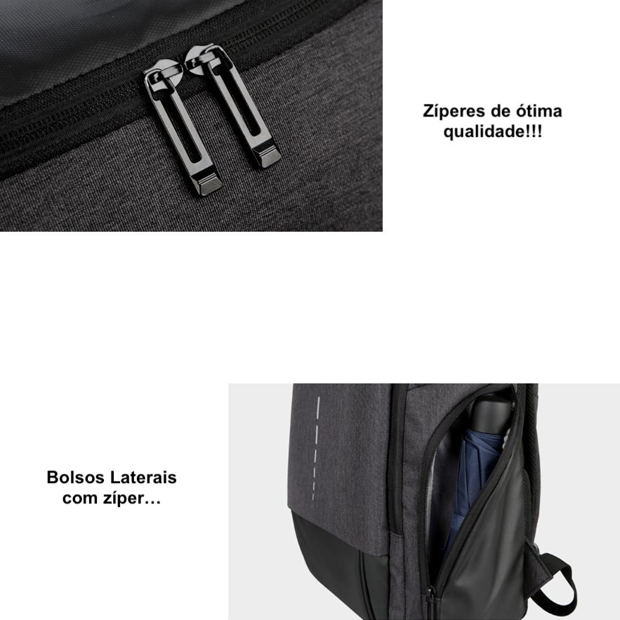 Mochila Notebook Masculina Com Entrada USB e Fone de Ouvido