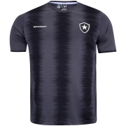 Camisa Botafogo Part Braziline Masculino 100% Poliester Preto