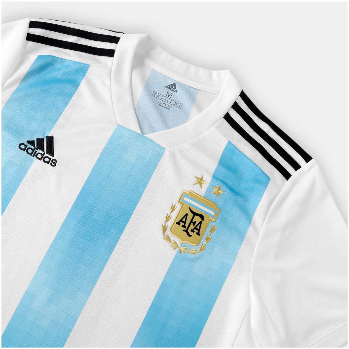 Camisa Argentina Home Adidas 2018 Infantil