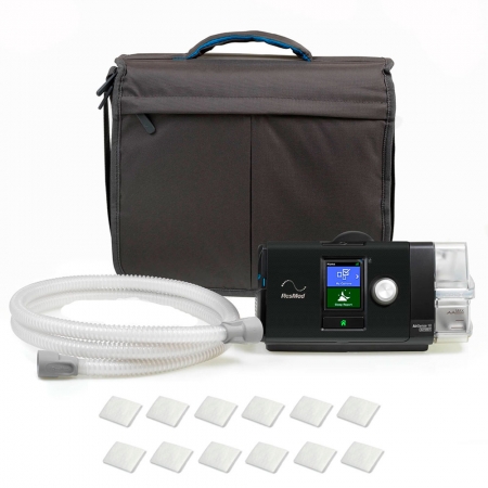 CPAP S10 Autoset ResMed + umidificador + Kit 12 filtros