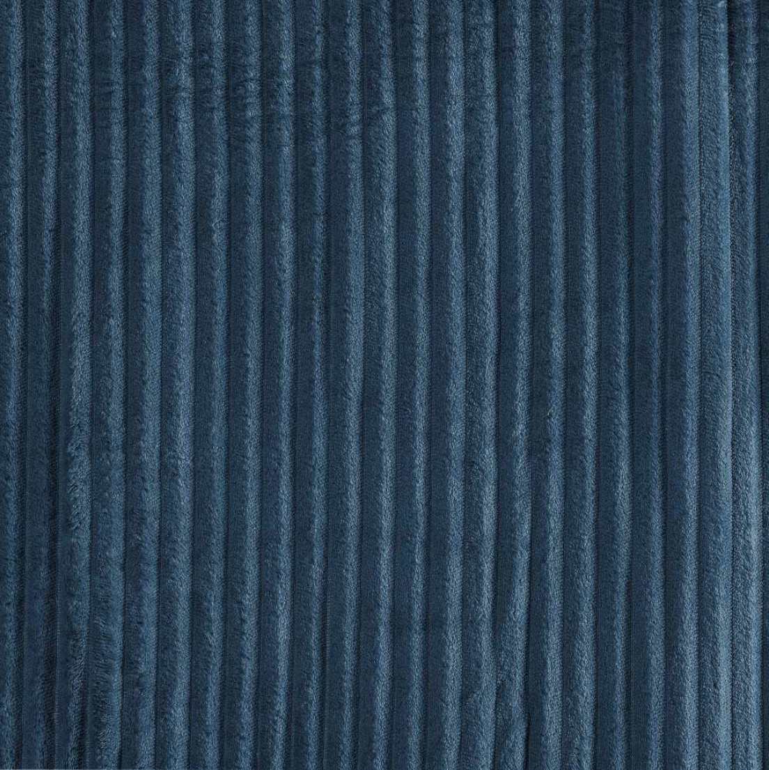 Manta Cobertor Casal Velvet Bariloche 1 Peça - Azul