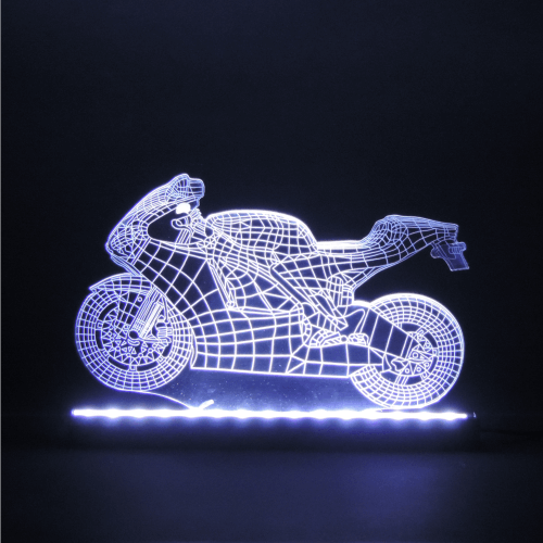 Luminaria LED - Moto 3D