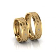  Alianças de Casamento Élpis em ouro 18k, com diamantes, largura de 6 mm