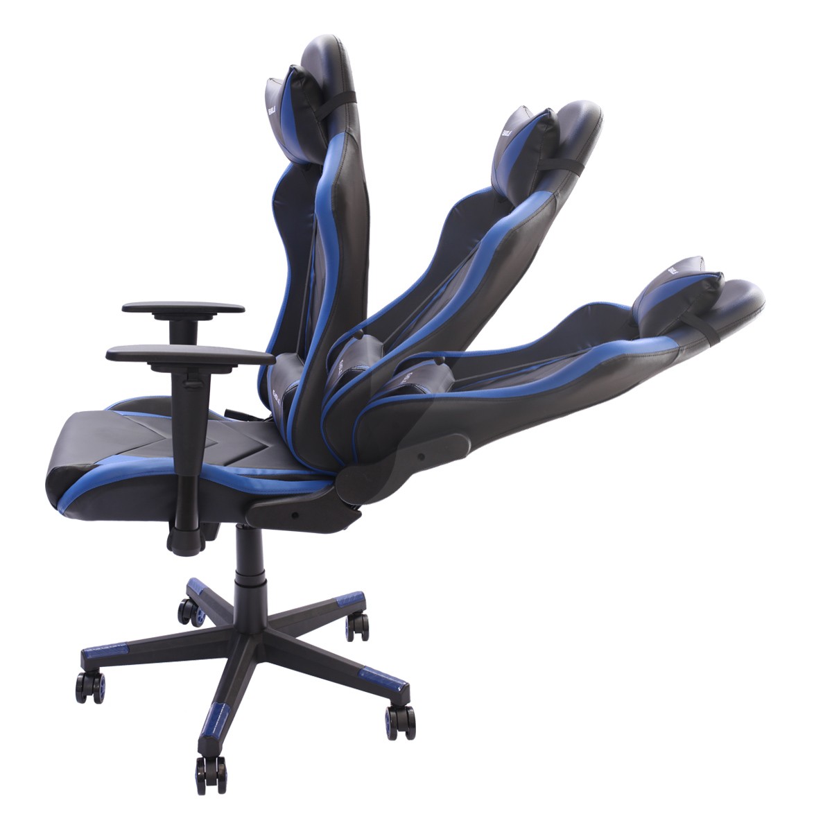 Cadeira Gamer EagleX Pro Giratória com Ajuste de Altura, Reclinável e Braços Ajustáveis Azul