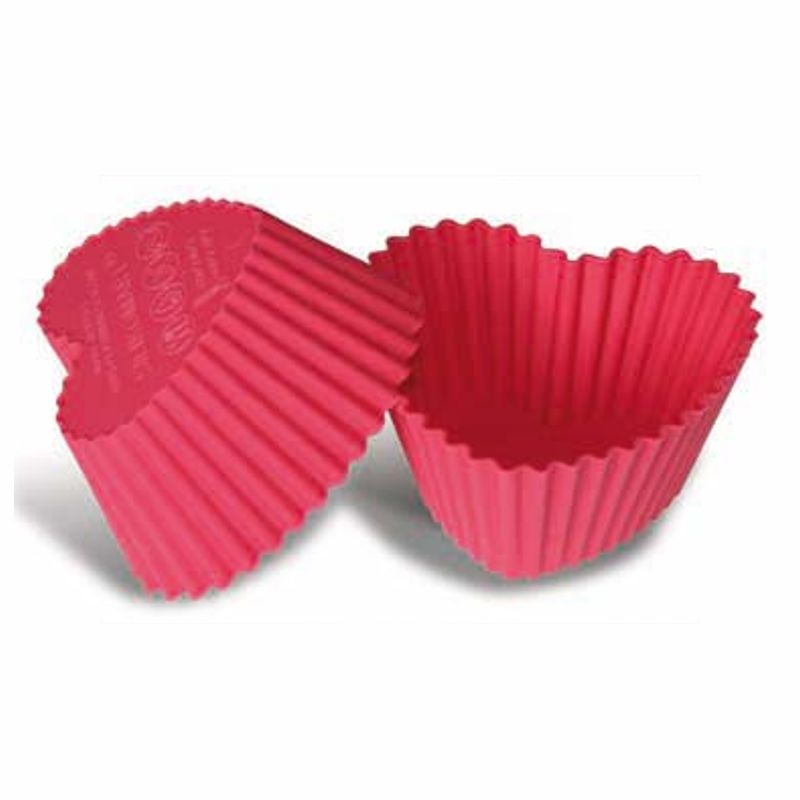 Forminhas de Silicone Cupcake Coração (6 peças)