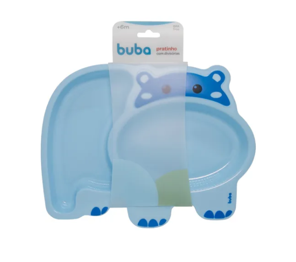 Pratinho Buba Hipopótamo Azul