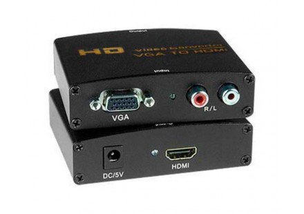 CONVERSOR VGA PARA HDMI + AUDIO RCA