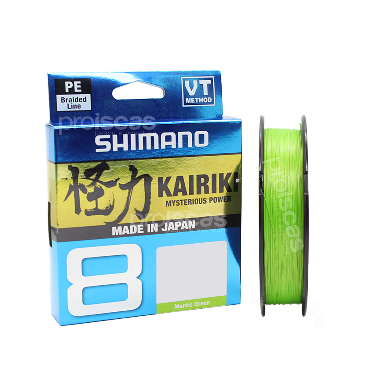 Linha Multifilamento Shimano Kairiki 8 VT 300m Verde
