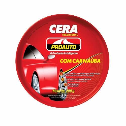 Cera Pasta Tradicional C/carnaúba 200g - Proauto