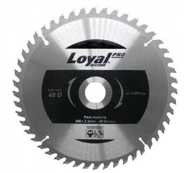Disco de Serra para madeira  300mm x 2,5mm – 48 dentes - Loyal