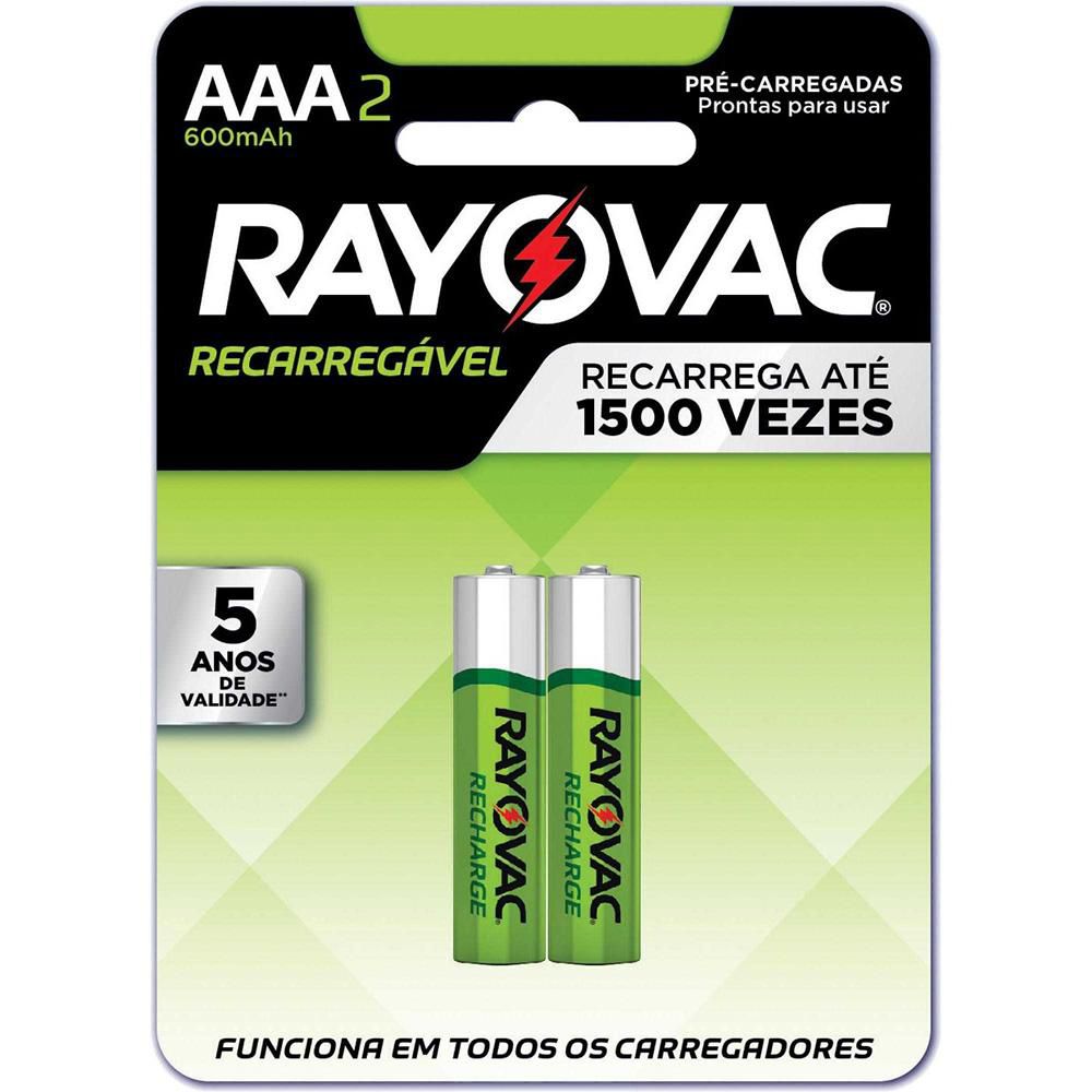 Pilhas Recarregáveis Econômicas Aaa 1,2v - Rayovac - 2 Un.