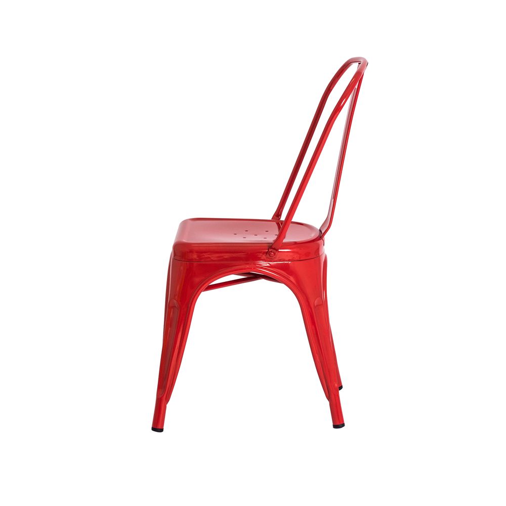 Cadeira Tolix Iron Design Vermelha