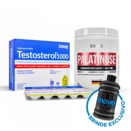 Kit Testosterol 1000 + Palatinose 300g + Brinde Inove Nutrition