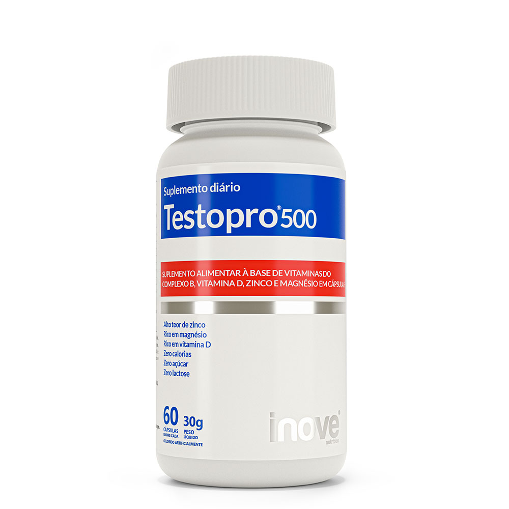 Testopro® 500 Fórmula Masculina  Inove Nutrition®  60 cápsulas