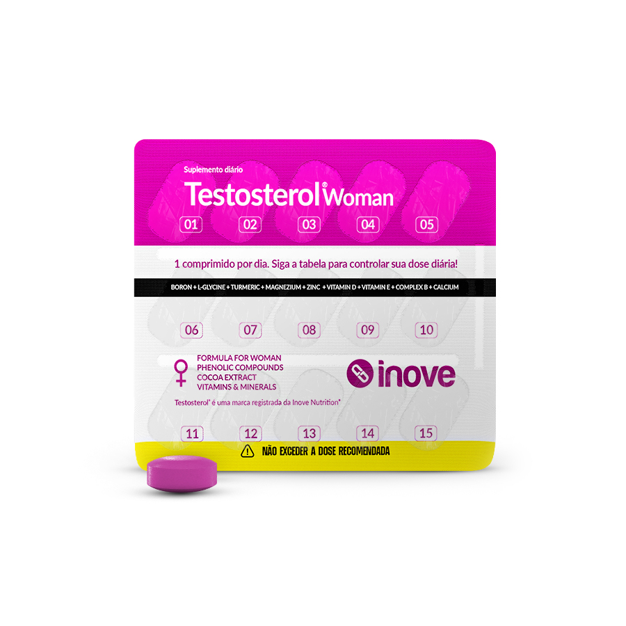 Testosterol ® Woman - 2 unidades c/ 30 comp. cada - Ganhe 1 Coqueteleira Inove Nutrition