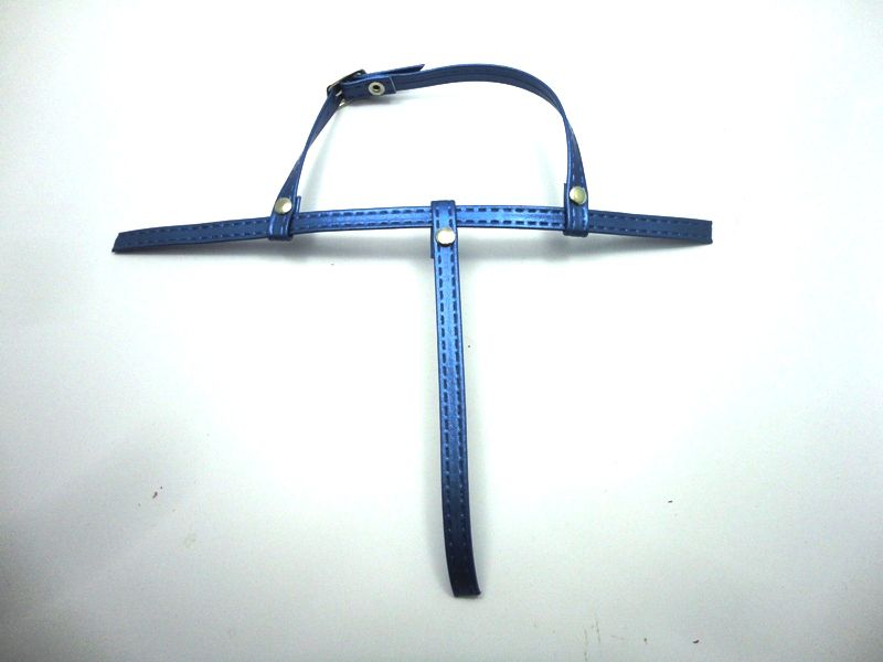 Kit para fabricação de rasteirinhas - Cabedal Tiras 9 mm - Metalizado Azul