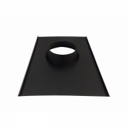 Rufo colarinho de telhado preto para chaminé de 100 mm de diâmetro