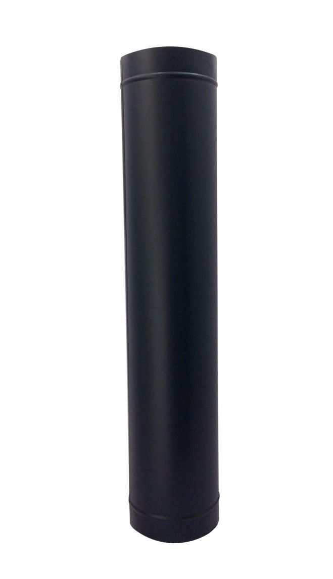 Duto preto para chaminé de 250 mm de diâmetro com 60 cm de altura  - Galvocalhas