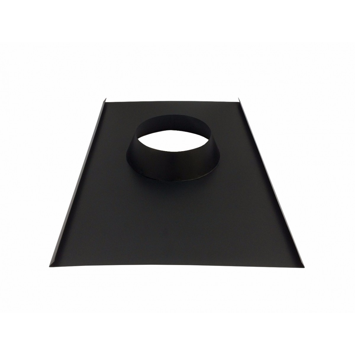Rufo colarinho de telhado preto para chaminé de 250 mm de diâmetro  - Galvocalhas