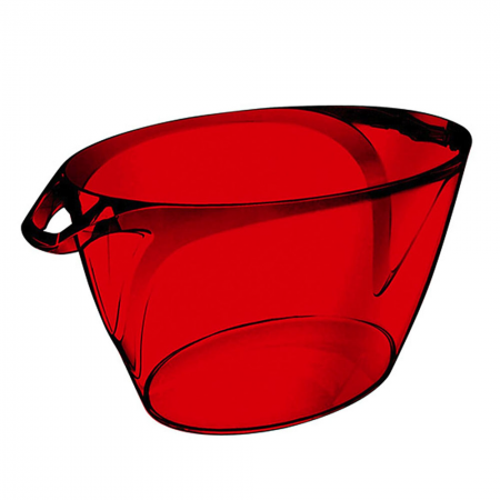 Champanheira Luxo 12,5L Vermelha Kos Acrílico