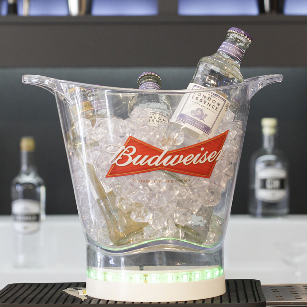 Balde de Gelo Com Led 4,5 Litros Personalizado Budweiser PlastiFesta