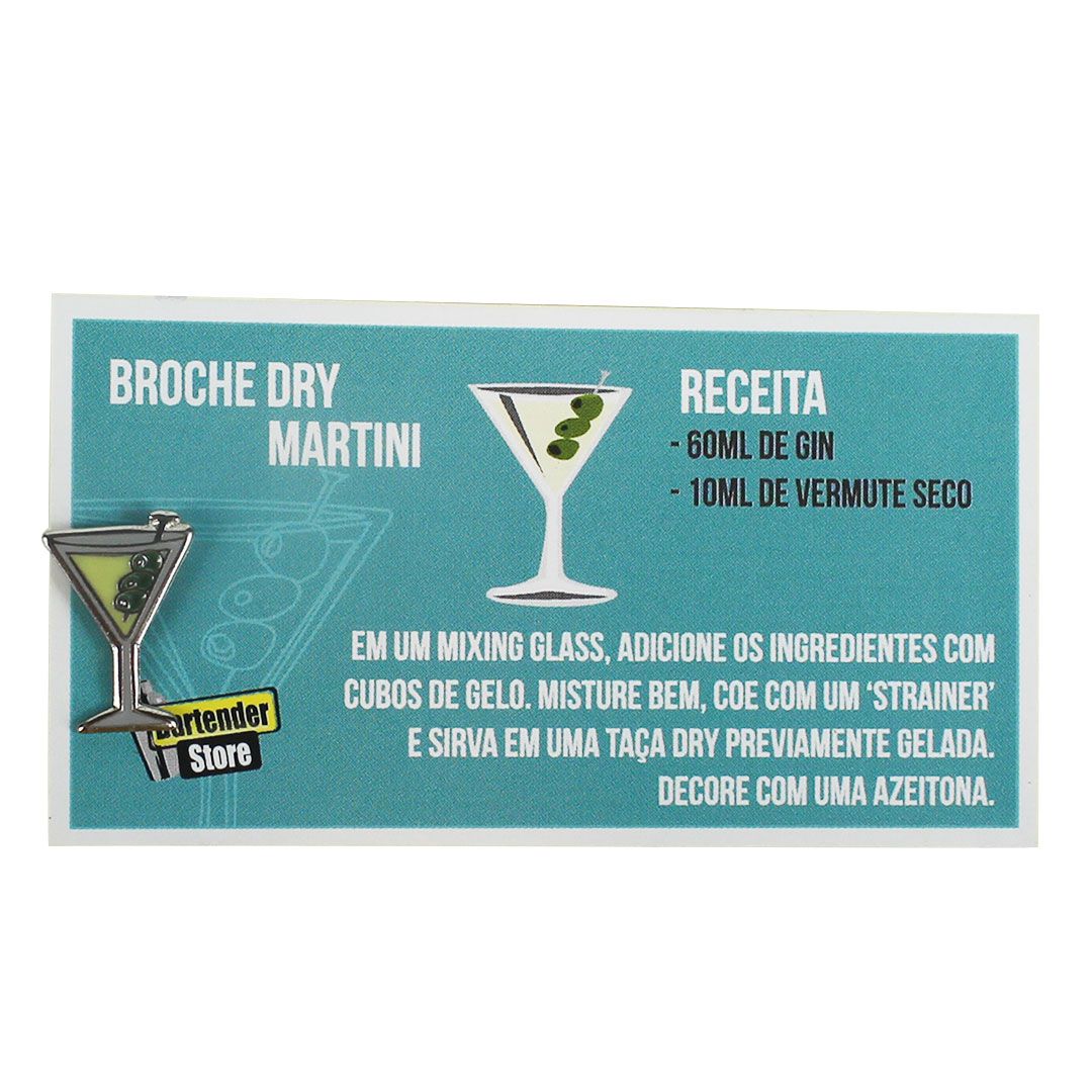 Broche Pin Coquetel Martini