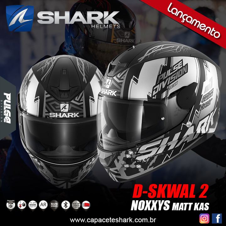 CAPACETE SHARK D-SKWAL 2 NOXXYS MATT KAS