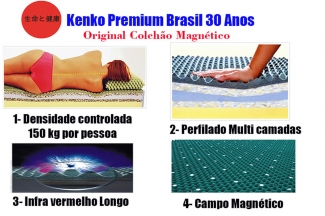 Colchão Magnético Casal Kenko Premium Standard 1,38x1,88x23cm