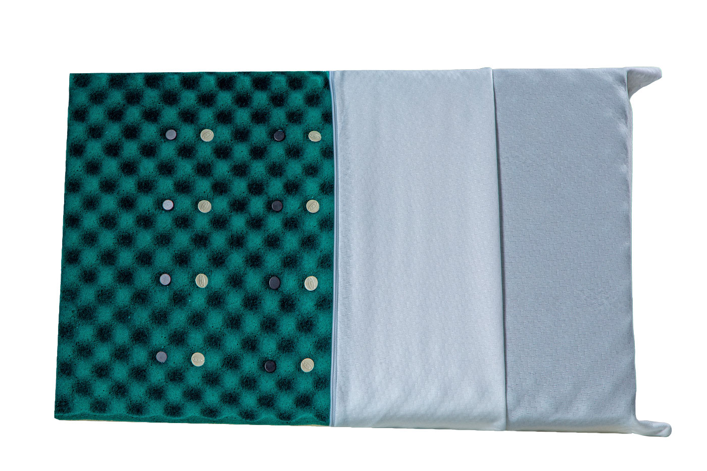 Travesseiro Magnético Kenko Premium STANDART One Face Camadas Ajustáveis Regulagem de Altura - Kenko Premium Colchões